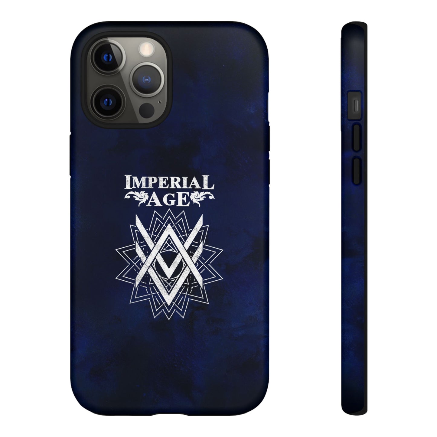 SUMMER COLLECTION - Tough iPhone Case Navy (White Print)