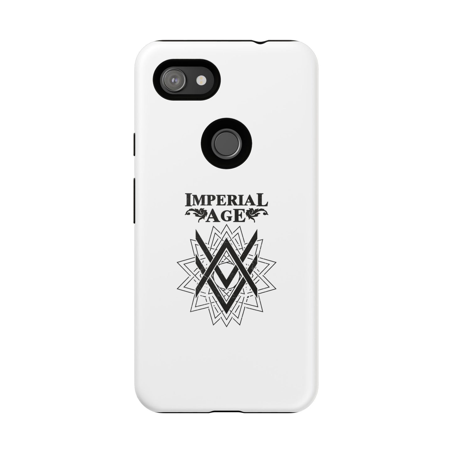 SUMMER COLLECTION - Tough Google Pixel Case White (Black Print)