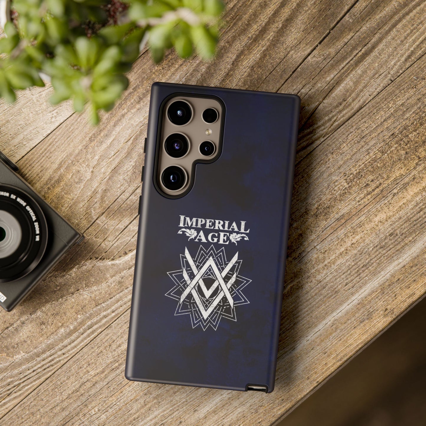 SUMMER COLLECTION - Tough Samsung Galaxy Case Navy (White Print)