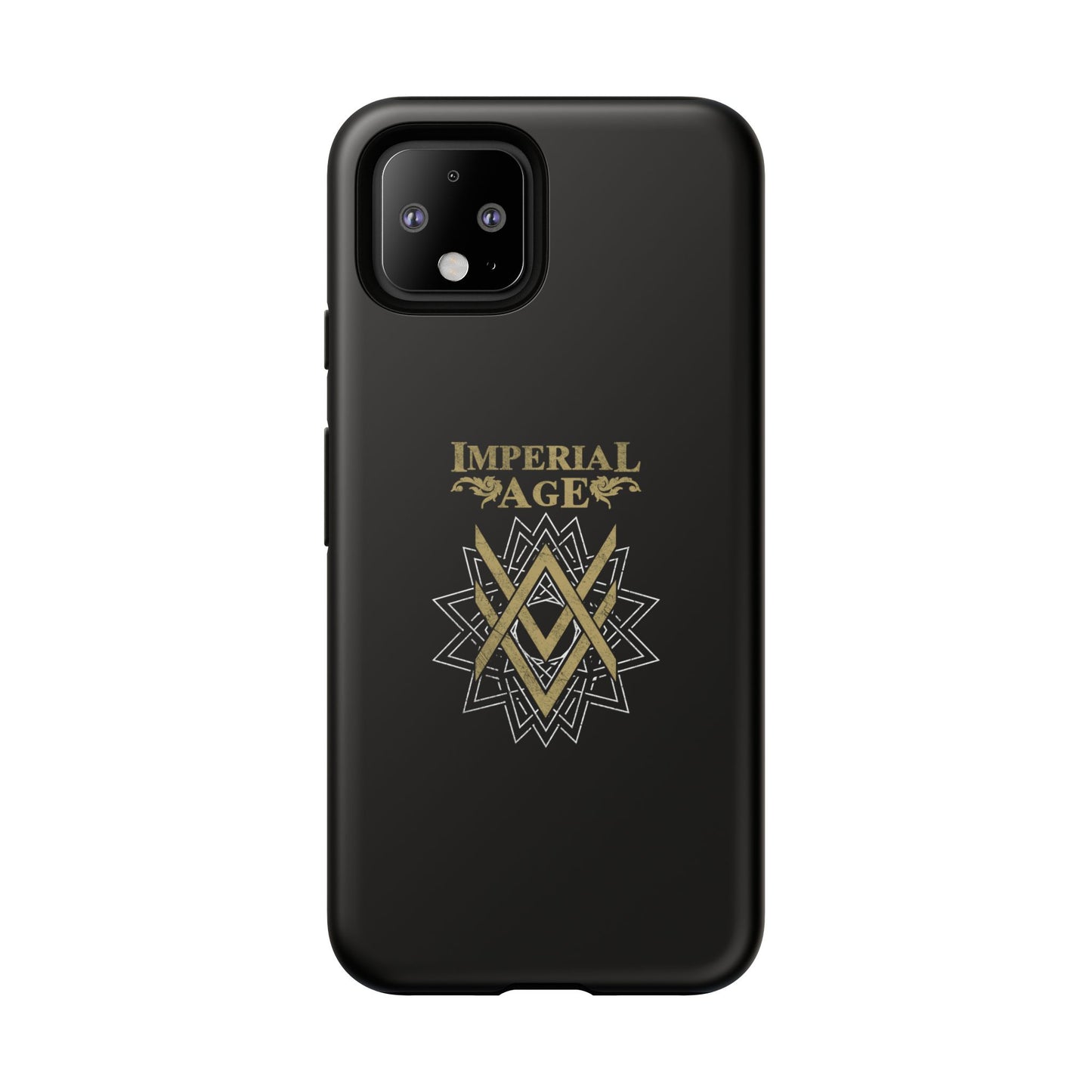 SUMMER COLLECTION - Tough Google Pixel Case Black (Gold-White Print)