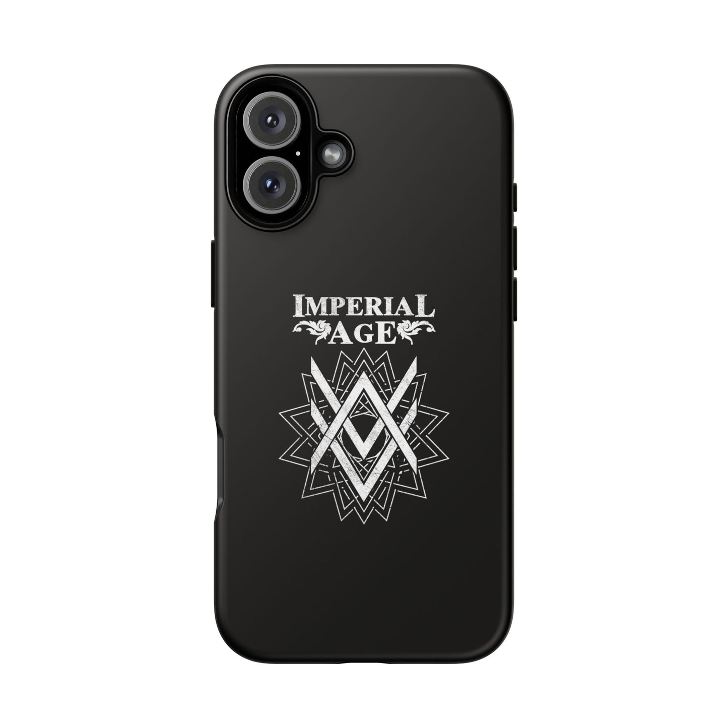 SUMMER COLLECTION - Tough iPhone Case Black (White Print)