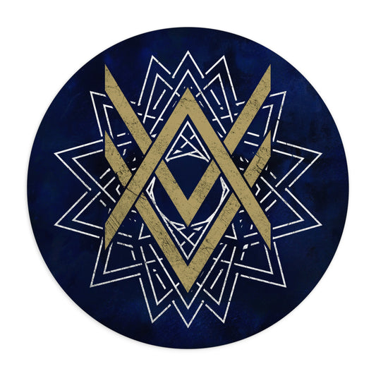 SUMMER COLLECTION - Mouse Pad Navy (Gold-White Print)