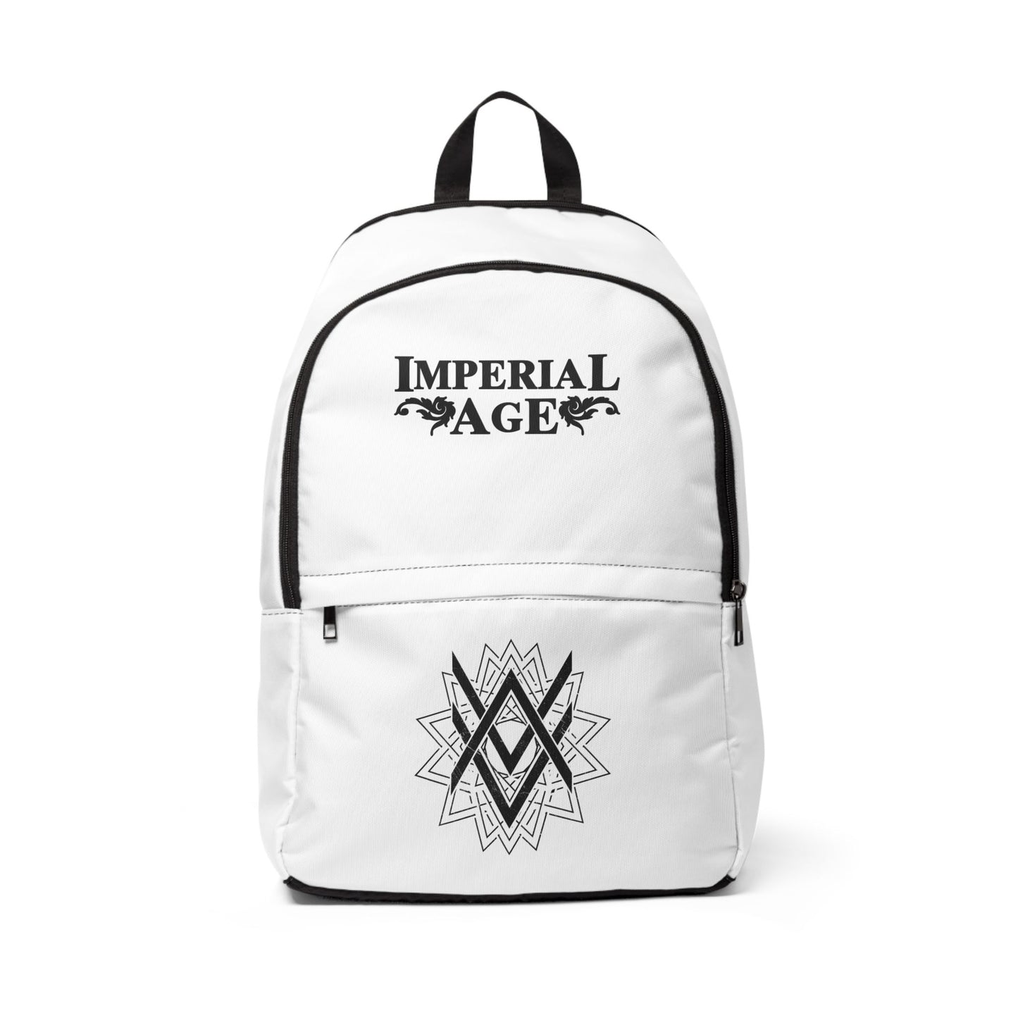 SUMMER COLLECTION - Back Pack White (Black Print)