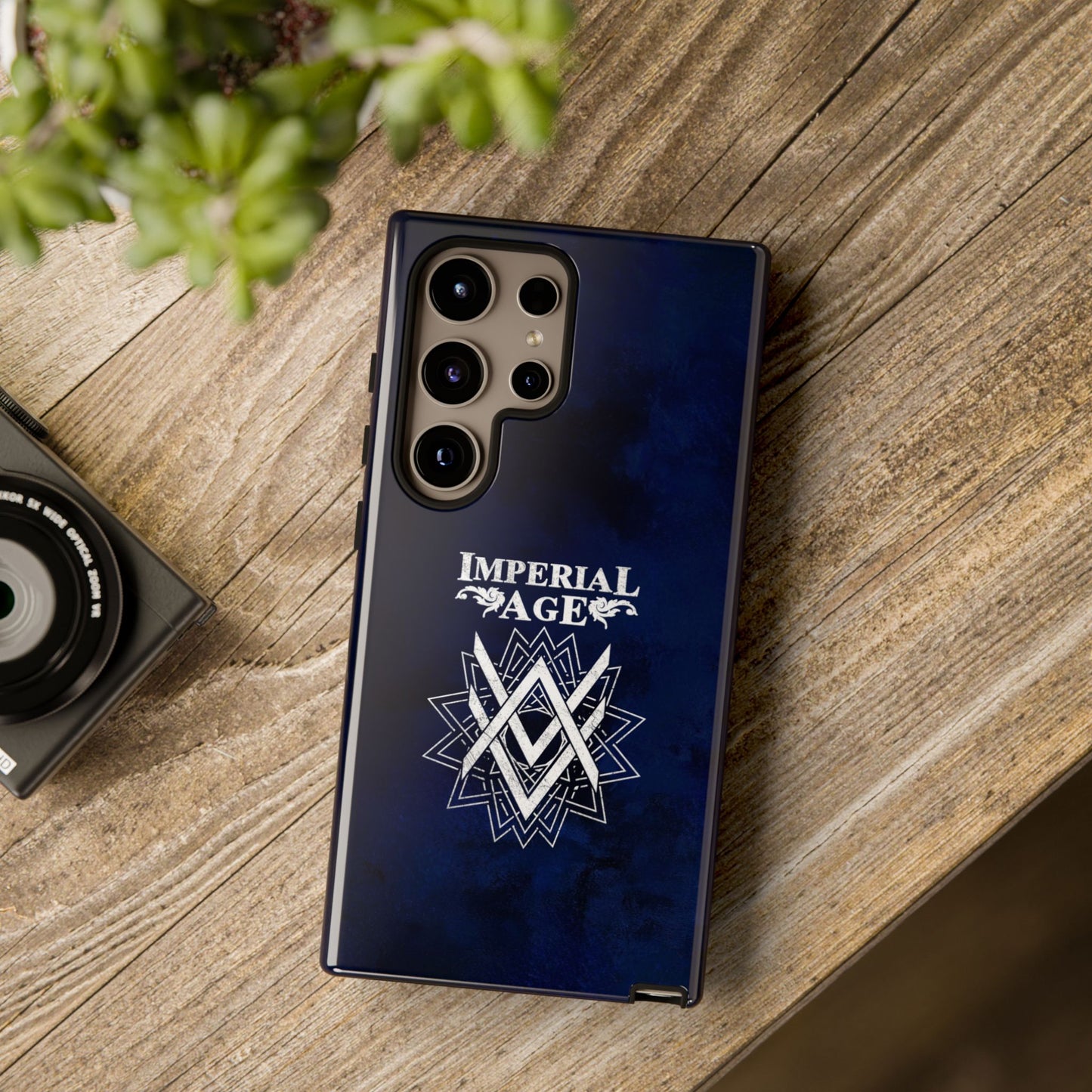 SUMMER COLLECTION - Tough Samsung Galaxy Case Navy (White Print)