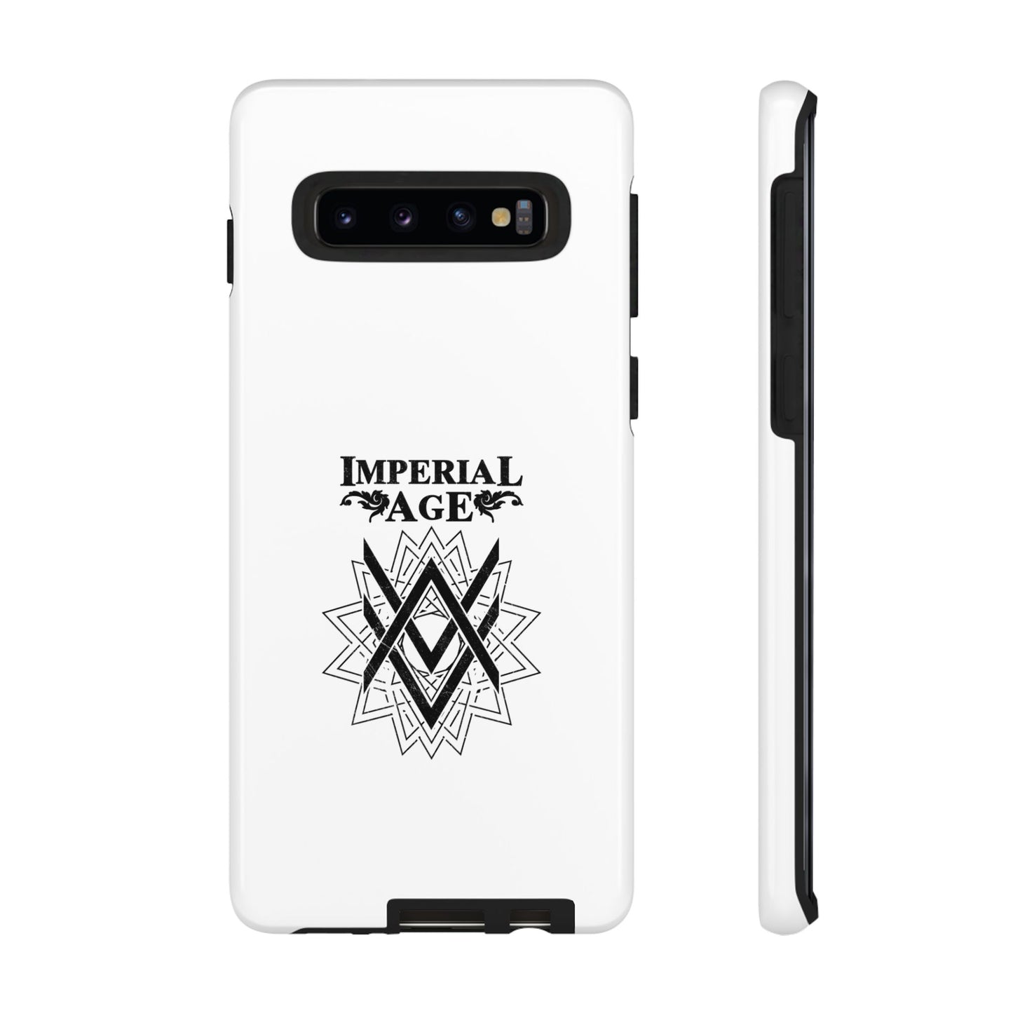 SUMMER COLLECTION - Tough Samsung Galaxy Case White (Black Print)