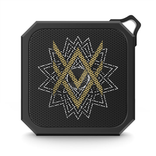 SUMMER COLLECTION - Rugged Outdoor Waterproof Bluetooth Speaker (Gold-White Print)
