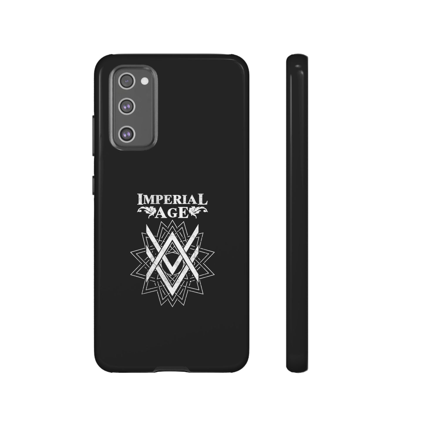 SUMMER COLLECTION - Tough Samsung Galaxy Case Black (White Print)
