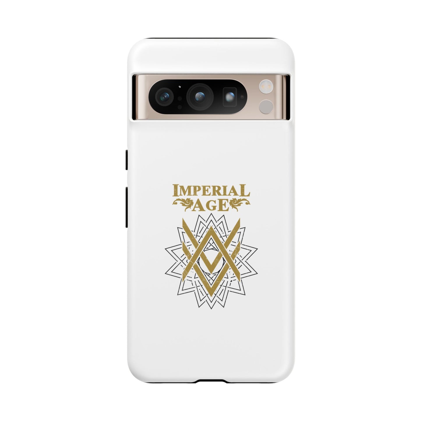 SUMMER COLLECTION - Tough Google Pixel Case White (Gold-White Print)