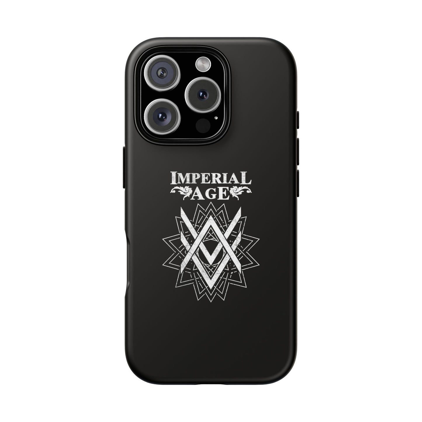 SUMMER COLLECTION - Tough iPhone Case Black (White Print)