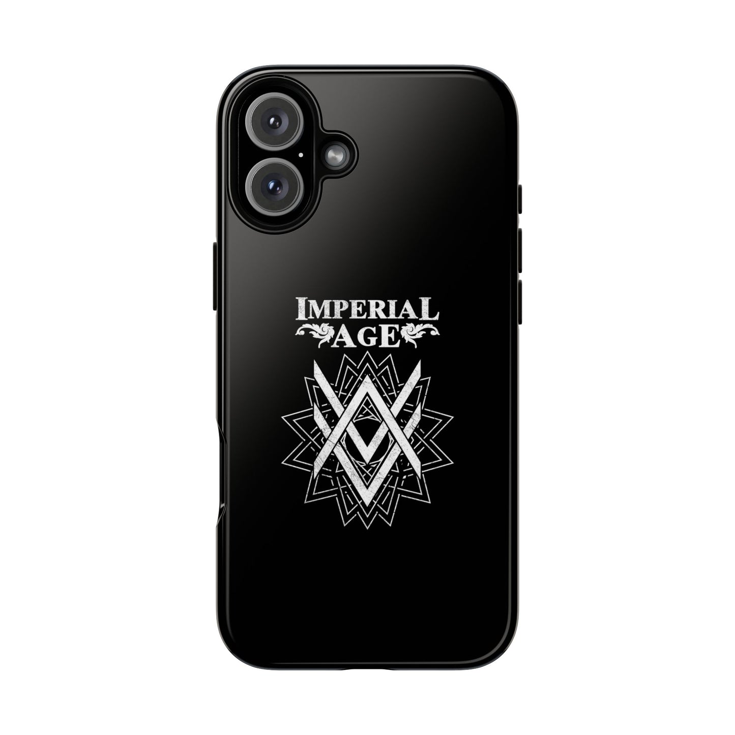 SUMMER COLLECTION - Tough iPhone Case Black (White Print)