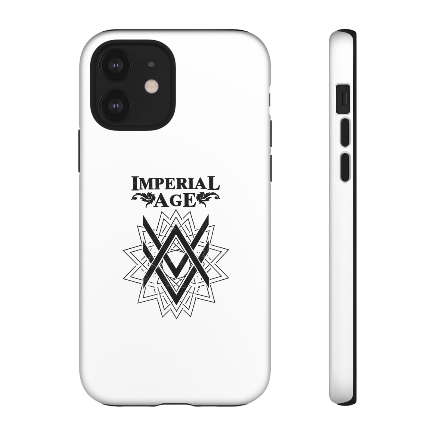 SUMMER COLLECTION - Tough iPhone Case White (Black Print)