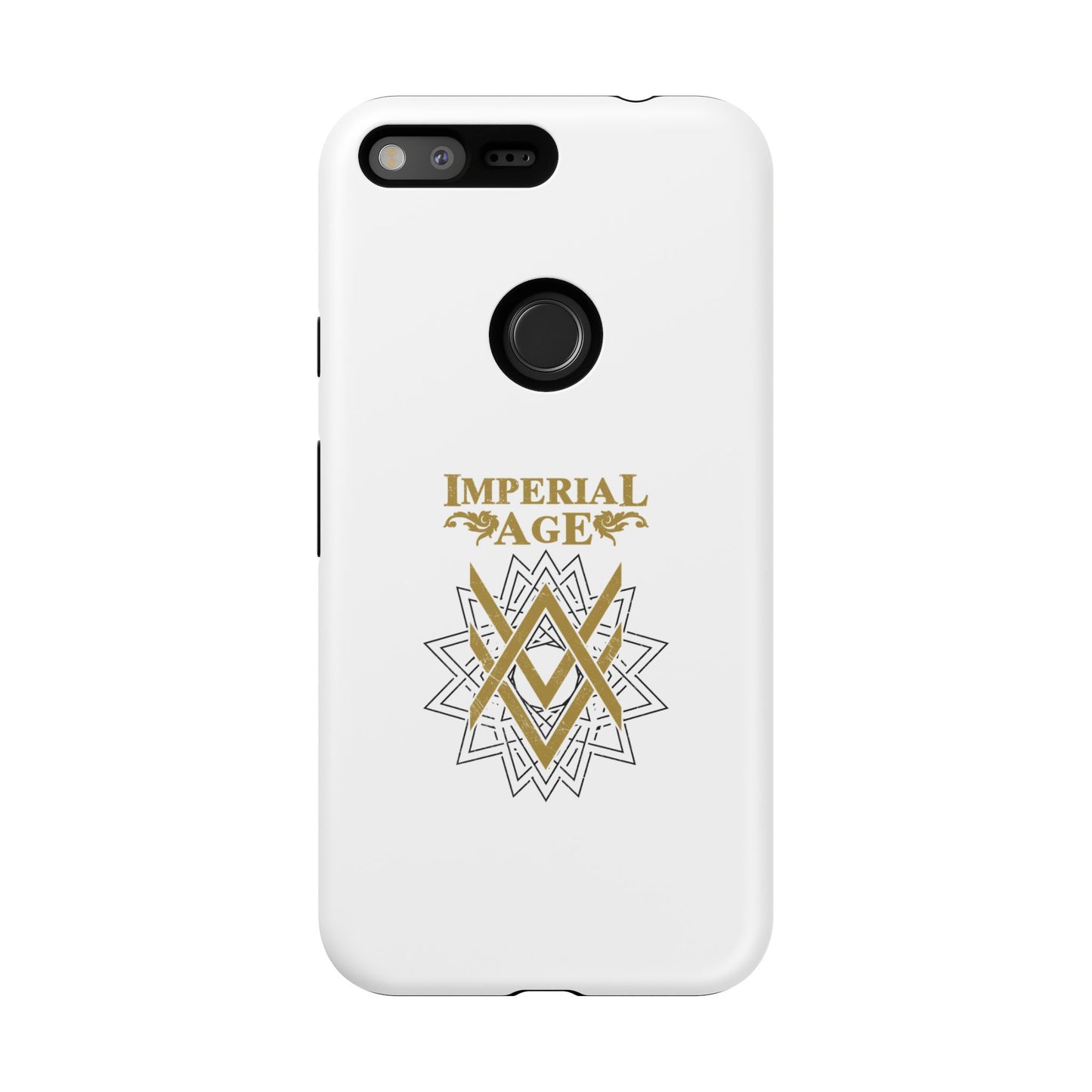SUMMER COLLECTION - Tough Google Pixel Case White (Gold-White Print)