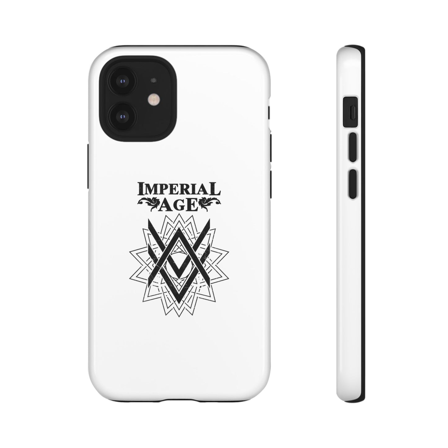 SUMMER COLLECTION - Tough iPhone Case White (Black Print)