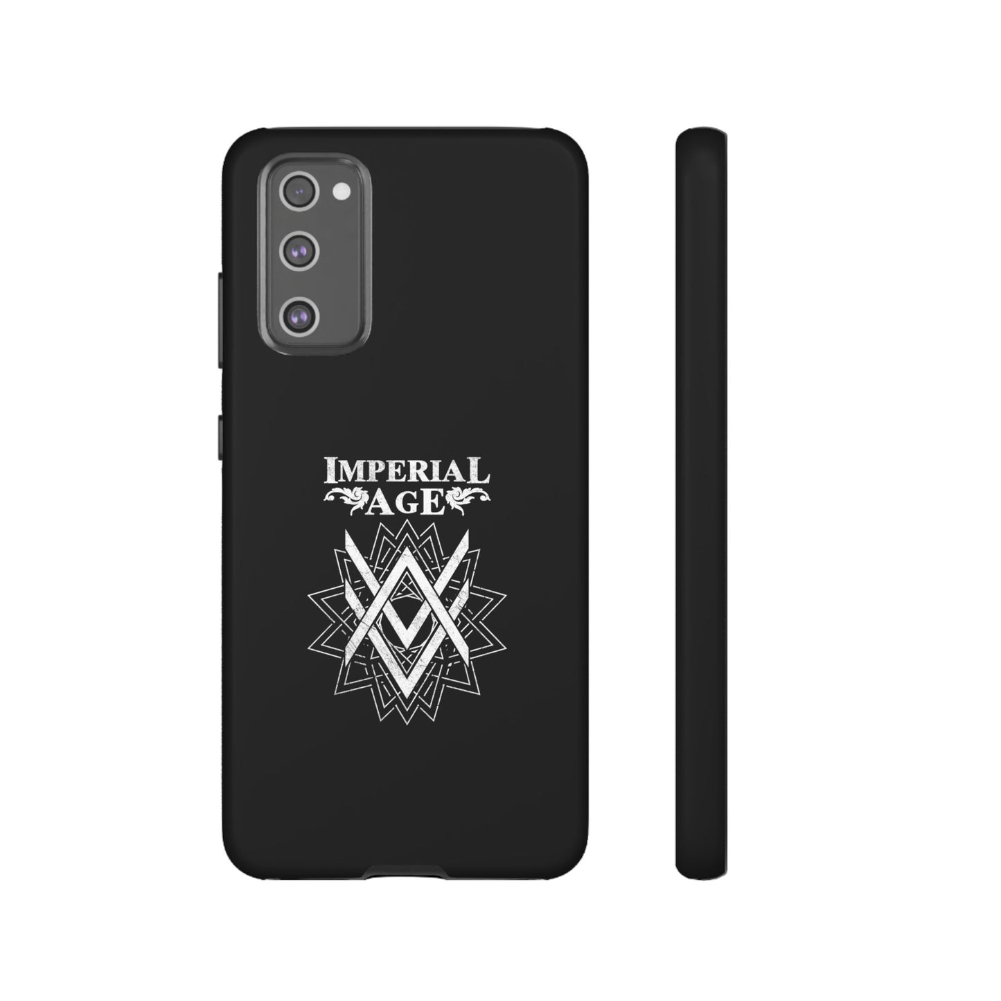 SUMMER COLLECTION - Tough Samsung Galaxy Case Black (White Print)