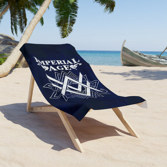 SUMMER COLLECTION - Beach Towel Navy (White Print)
