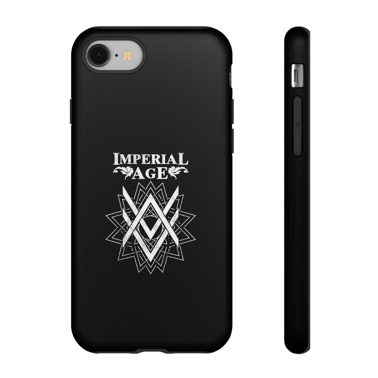 SUMMER COLLECTION - Tough iPhone Case Black (White Print)