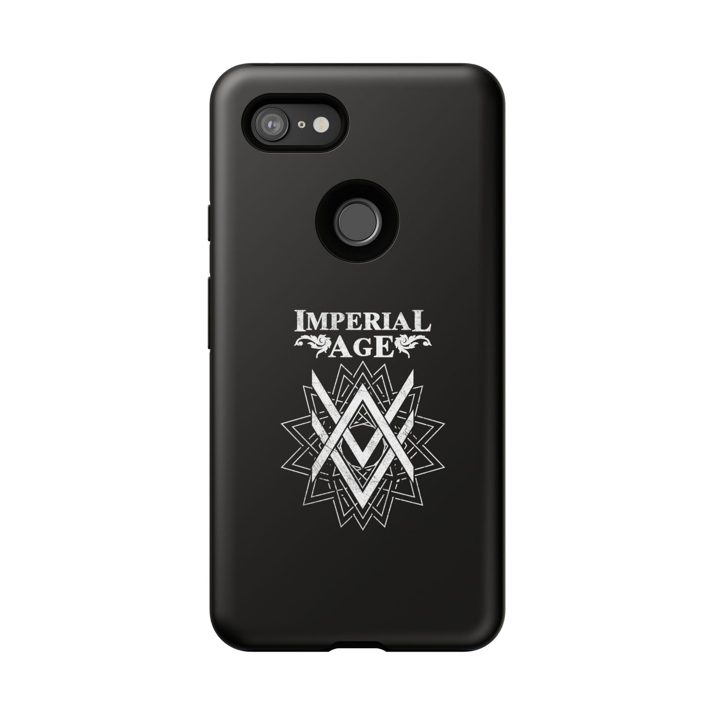 SUMMER COLLECTION - Tough Google Pixel Case Black (White Print)