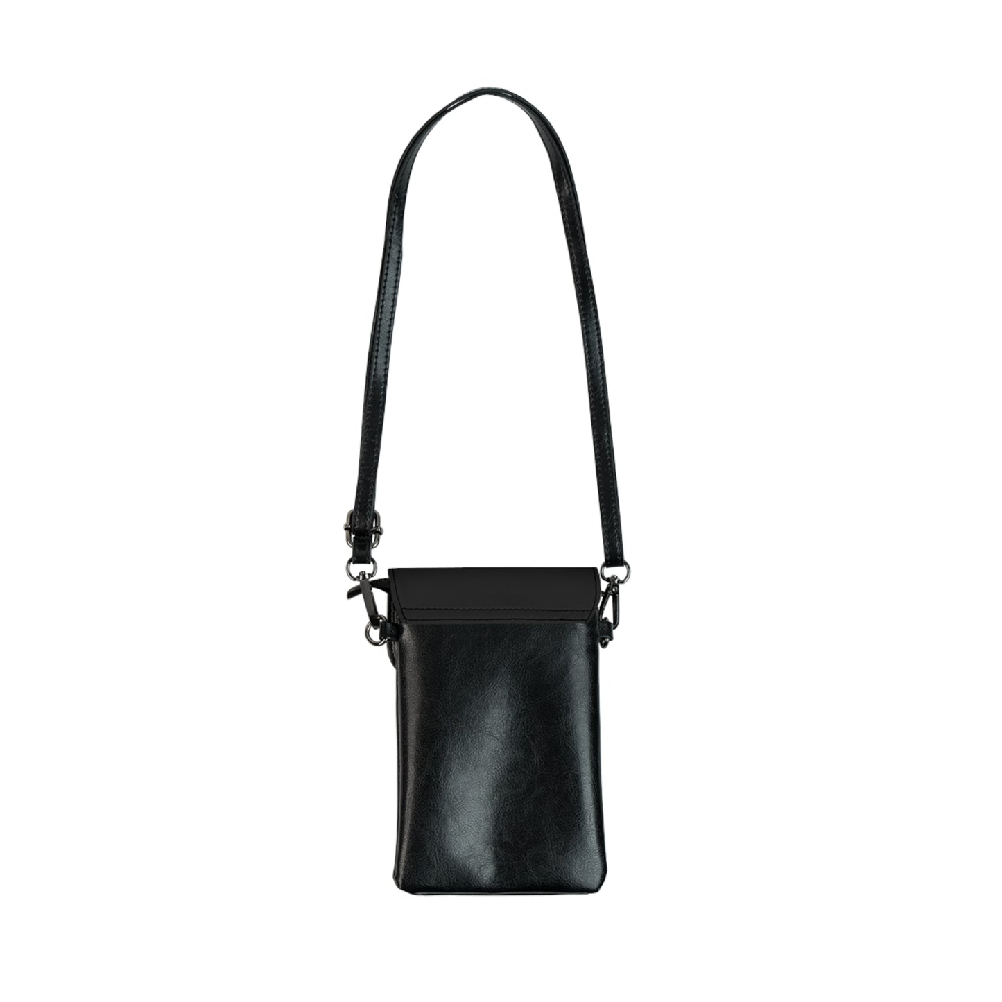 SUMMER COLLECTION - Strap Wallet Black (Gold-White Print)