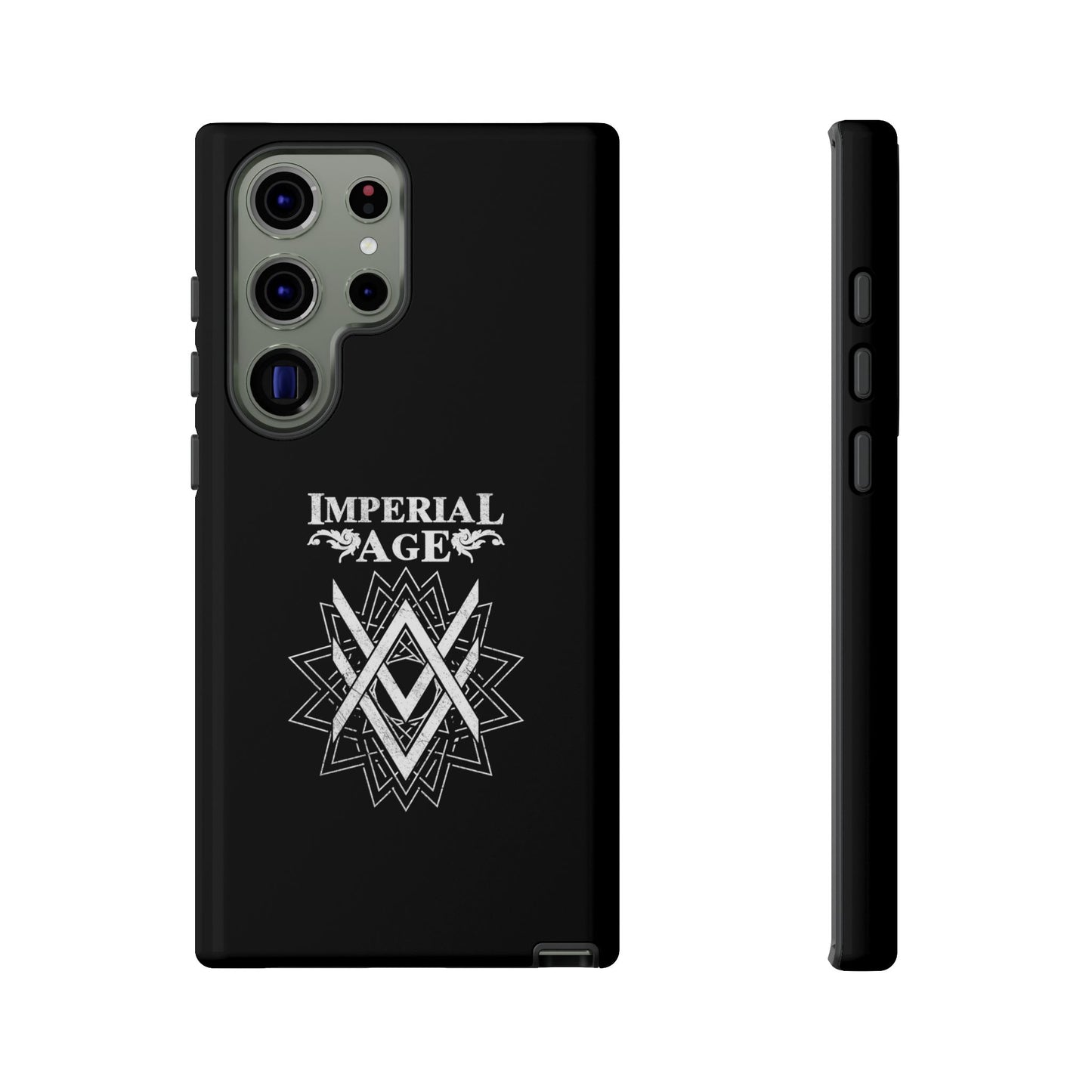 SUMMER COLLECTION - Tough Samsung Galaxy Case Black (White Print)
