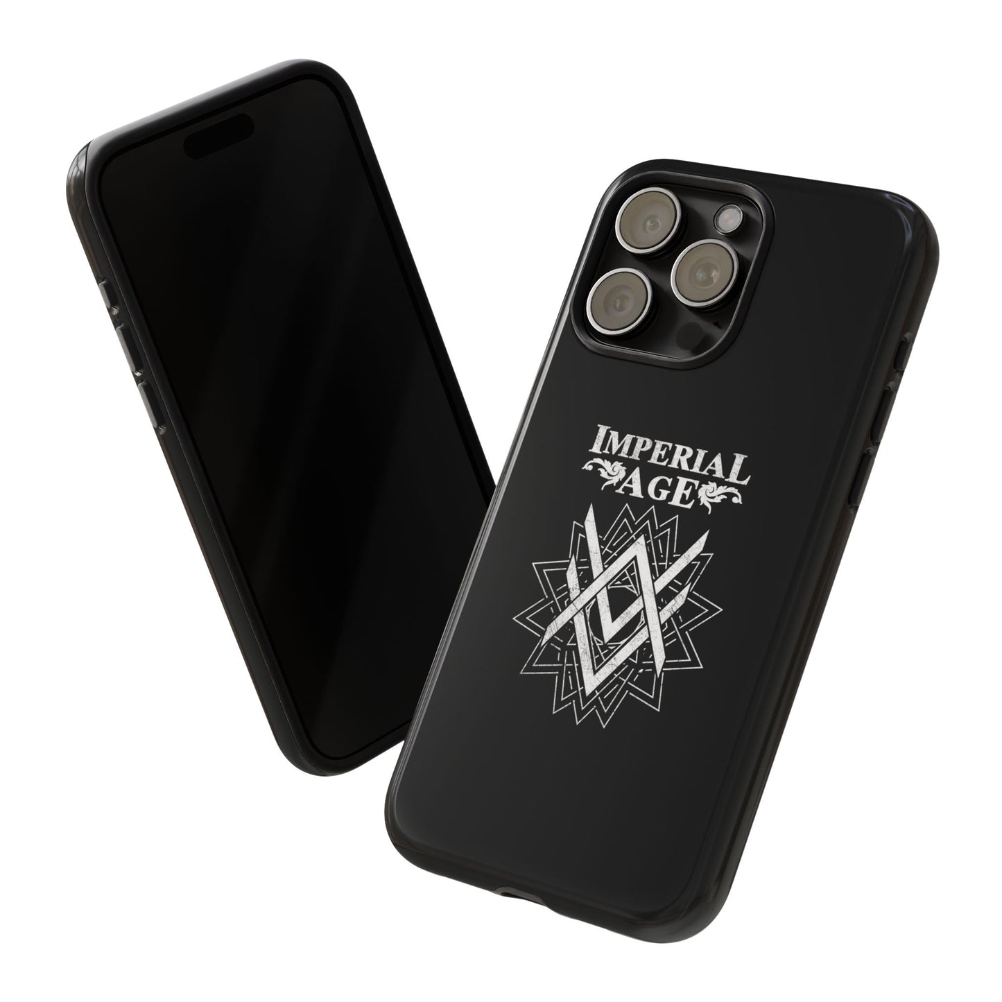 SUMMER COLLECTION - Tough iPhone Case Black (White Print)