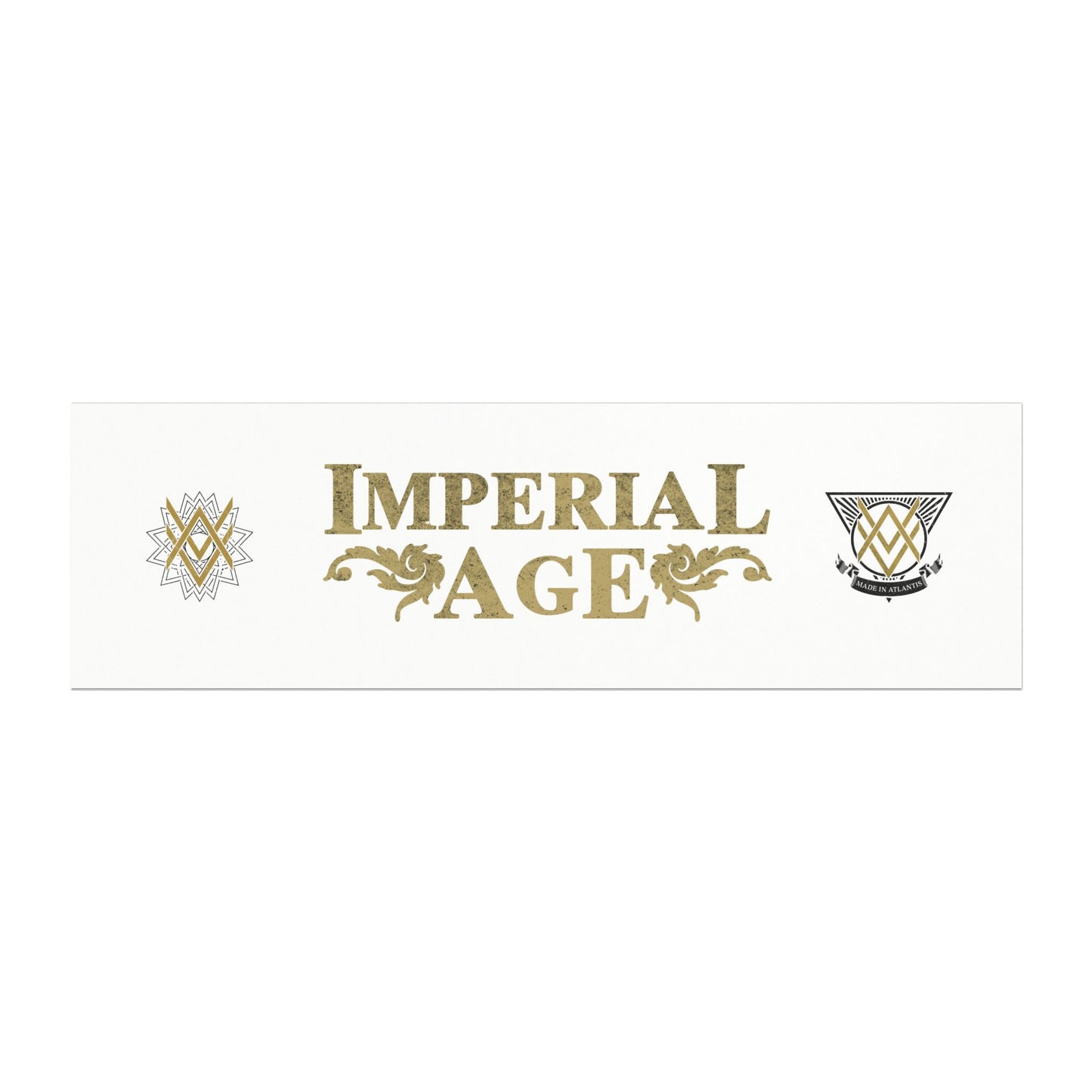 SUMMER COLLECTION - Car Magnets White (Gold-Black Print)