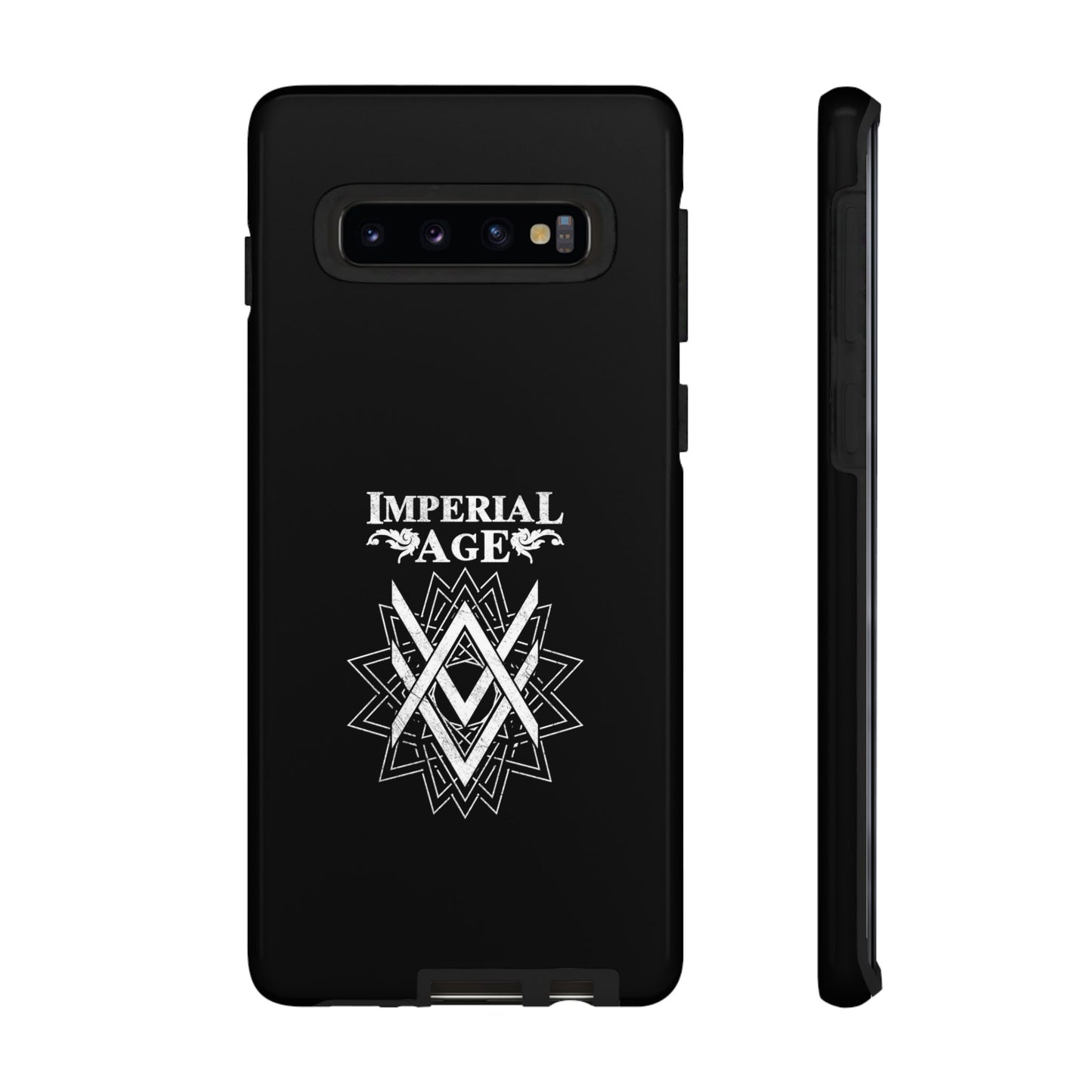SUMMER COLLECTION - Tough Samsung Galaxy Case Black (White Print)