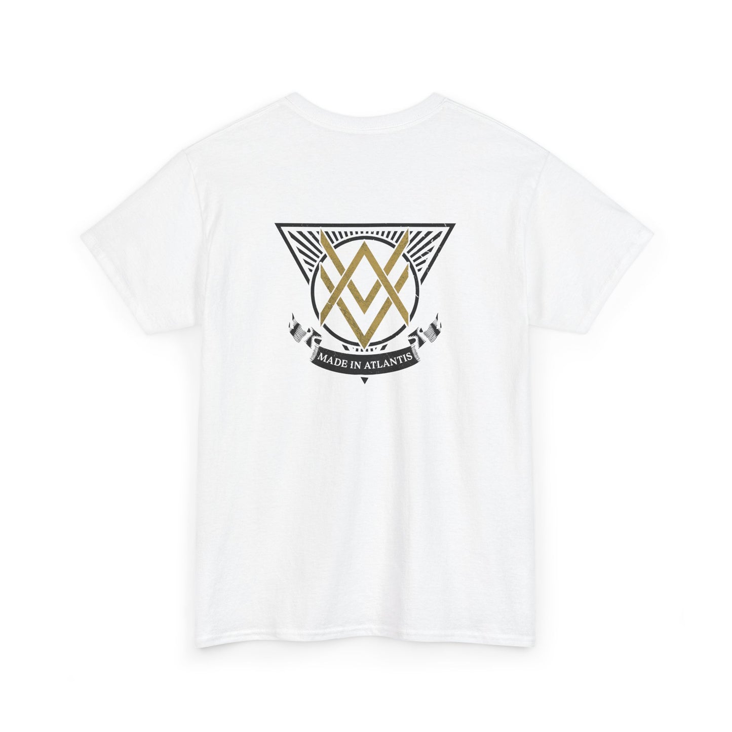 SUMMER COLLECTION - T-Shirt (Gold- White/Black Print)