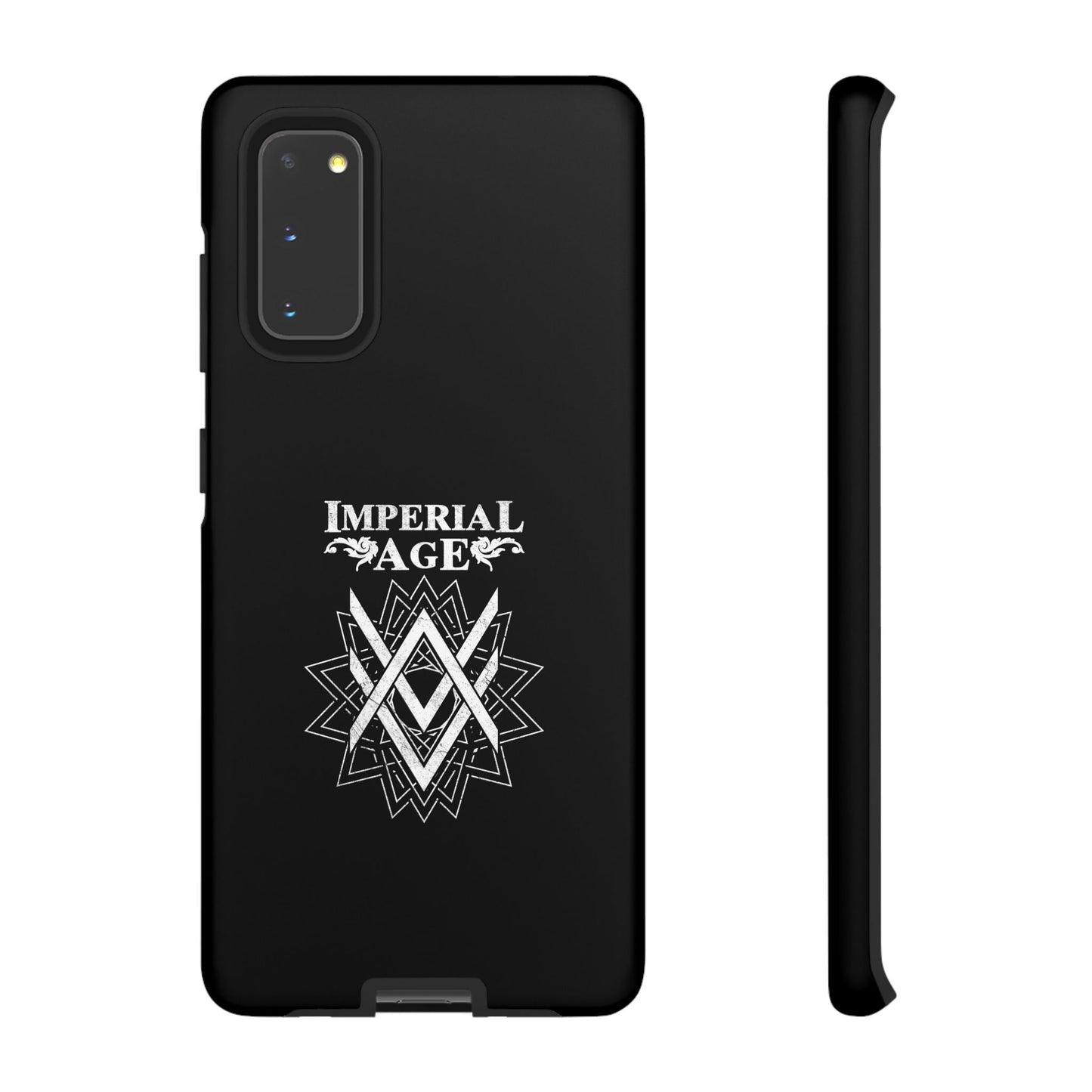 SUMMER COLLECTION - Tough Samsung Galaxy Case Black (White Print)