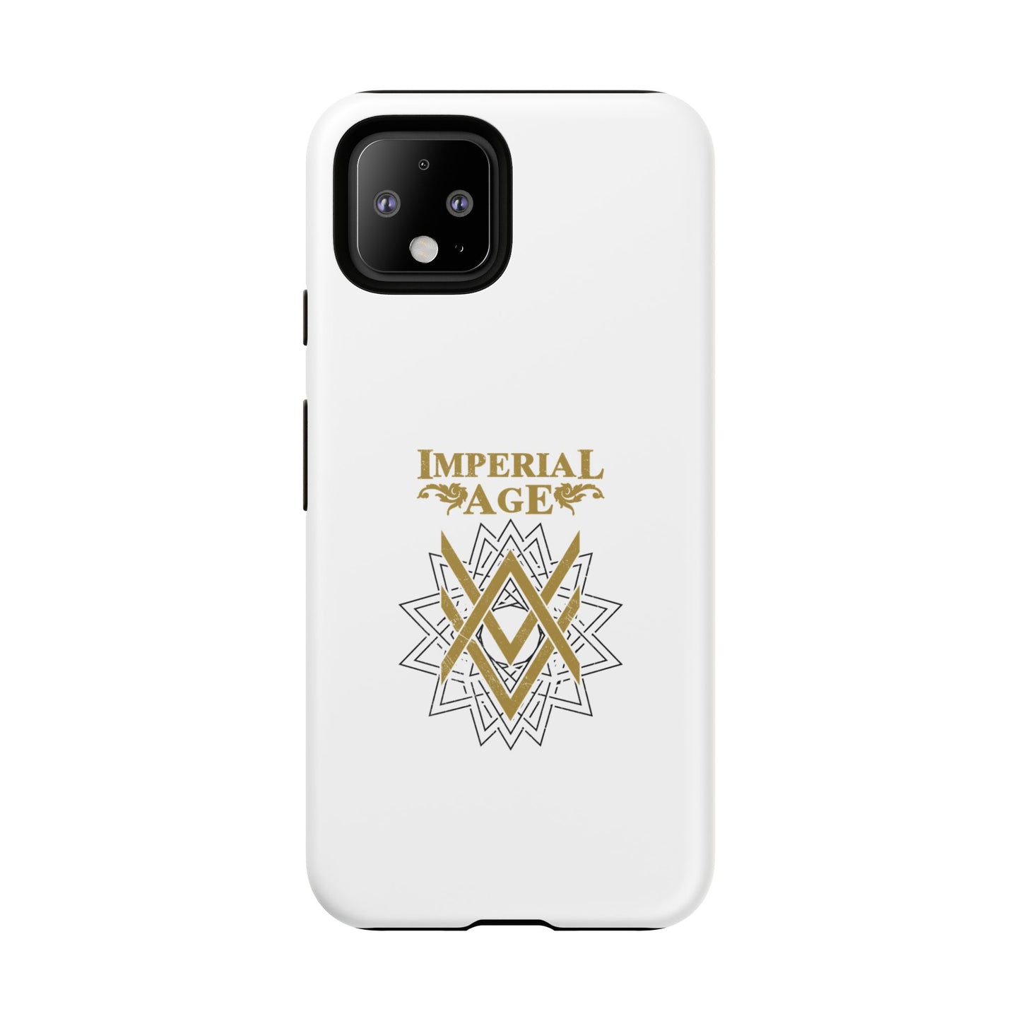 SUMMER COLLECTION - Tough Google Pixel Case White (Gold-White Print)