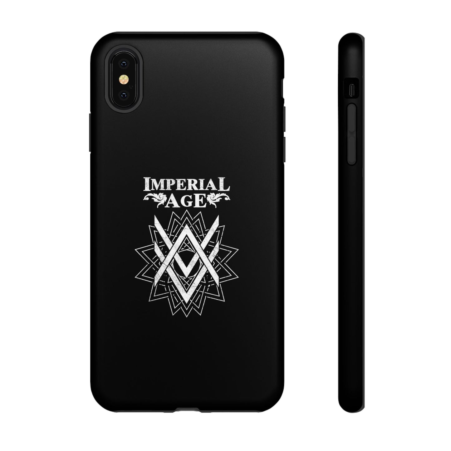 SUMMER COLLECTION - Tough iPhone Case Black (White Print)