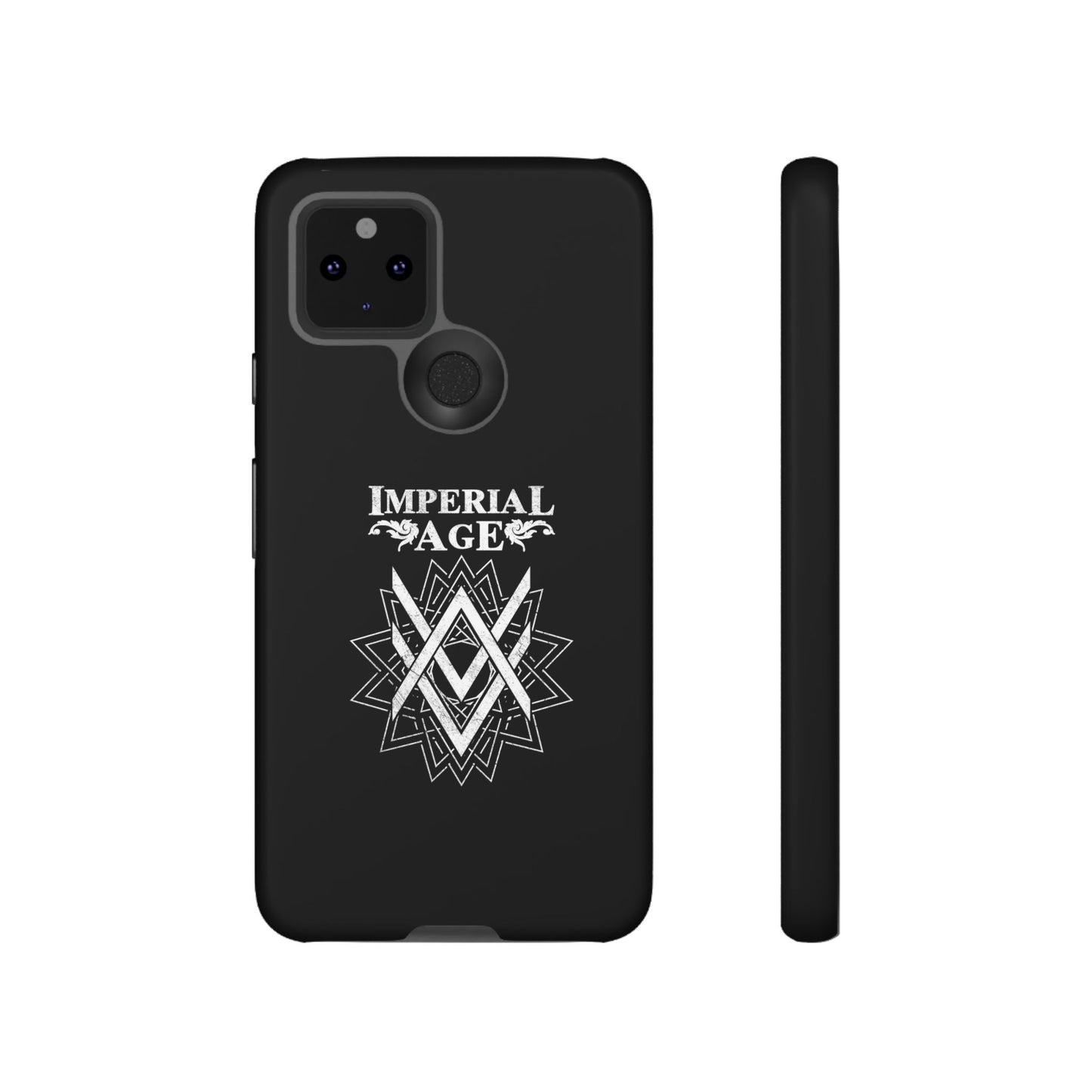 SUMMER COLLECTION - Tough Google Pixel Case Black (White Print)