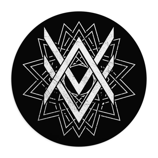 SUMMER COLLECTION - Mouse Pad Black (White Print)