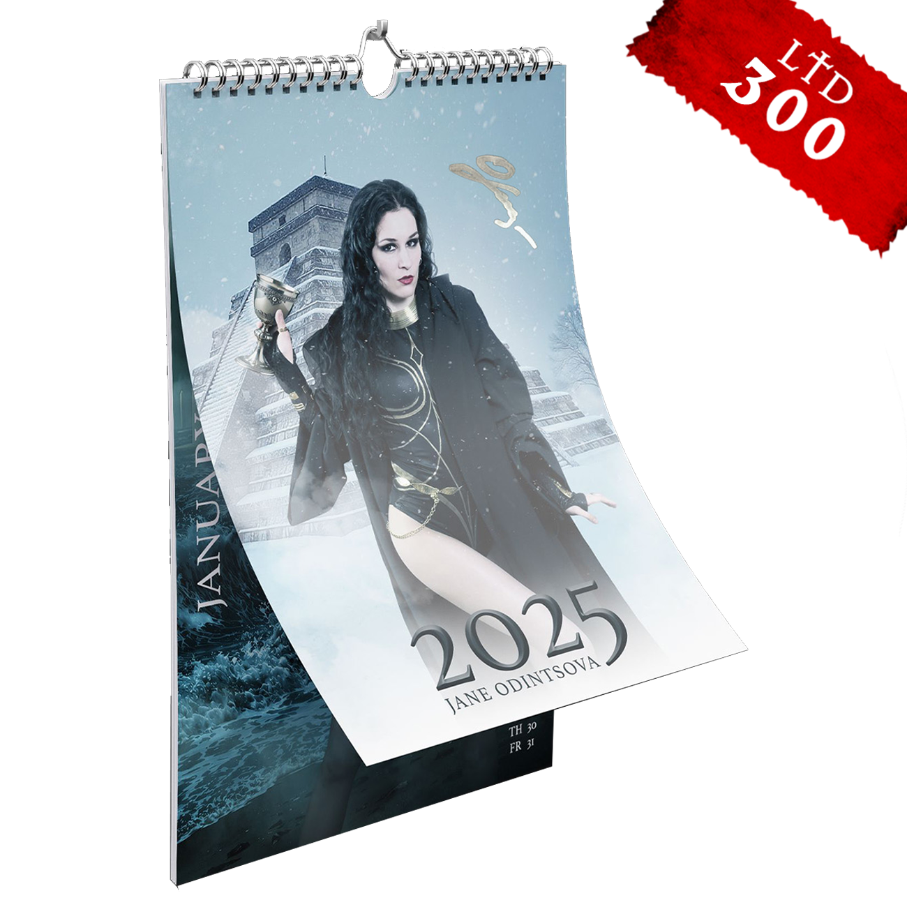 Jane's Magic Calendar 2025 (12-page A3 wall calendar, signed)