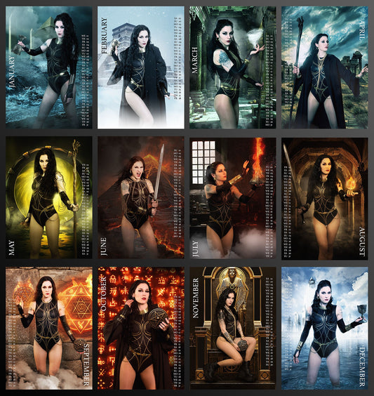 Jane's Magic Calendar 2025 (12-page A3 wall calendar, signed)