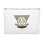 SUMMER COLLECTION - Accessory Pouch White (Gold-Black Print)