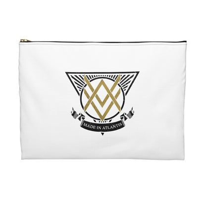 SUMMER COLLECTION - Accessory Pouch White (Gold-Black Print)