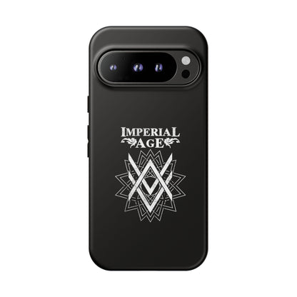 SUMMER COLLECTION - Tough Google Pixel Case Black (White Print)