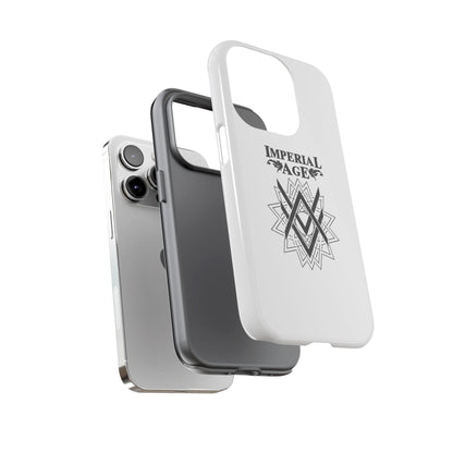 SUMMER COLLECTION - Tough iPhone Case White (Black Print)