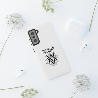 SUMMER COLLECTION - Tough Samsung Galaxy Case White (Black Print)
