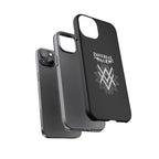 SUMMER COLLECTION - Tough iPhone Case Black (White Print)