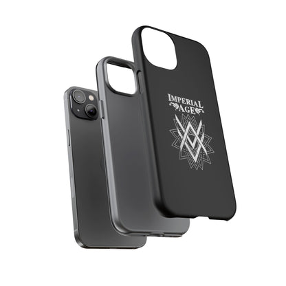 SUMMER COLLECTION - Tough iPhone Case Black (White Print)