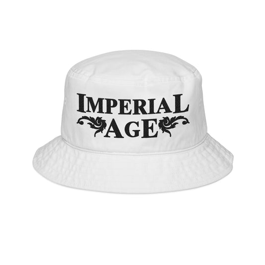 SUMMER COLLECTION - Bucket Hat White (Black Embroidery)
