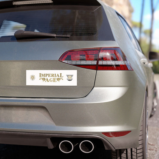 SUMMER COLLECTION - Car Magnets White (Gold-Black Print)