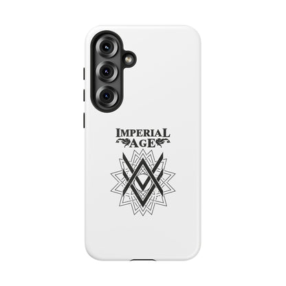 SUMMER COLLECTION - Tough Samsung Galaxy Case White (Black Print)