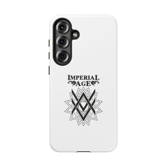 SUMMER COLLECTION - Tough Samsung Galaxy Case White (Black Print)