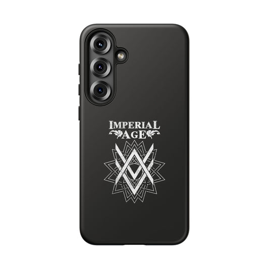 SUMMER COLLECTION - Tough Samsung Galaxy Case Black (White Print)