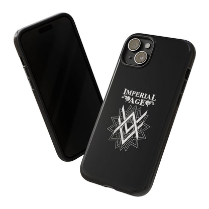 SUMMER COLLECTION - Tough iPhone Case Black (White Print)