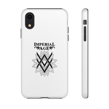 SUMMER COLLECTION - Tough iPhone Case White (Black Print)