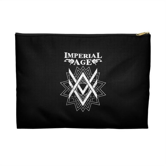 SUMMER COLLECTION - Accessory Pouch Black (White Print)