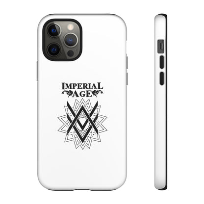 SUMMER COLLECTION - Tough iPhone Case White (Black Print)